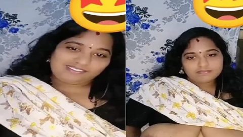 Telugu tanker bhabhi showing and pressing huge boobs