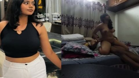 Beautiful girl riding dick of jija at home MMS