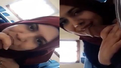 Beautiful hijab viral girl blowjob to dehati bf
