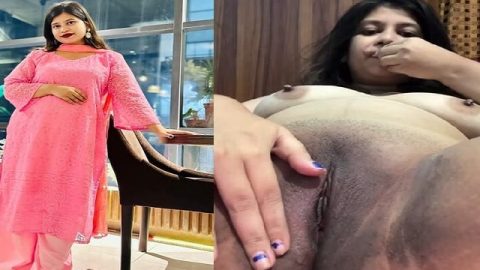 Close up video call of naked big boobs Bengali GF