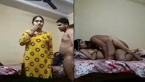 Husband and wife fucking at home in viral hardcore MMS