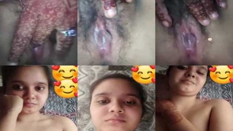 Desi girl fingering video exposed online