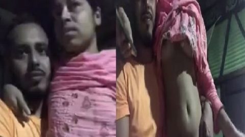 Village wife quick romance boob press by husband
