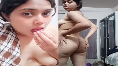 White beautiful girl fingering pussy and spreading ass