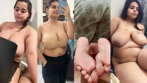 Desi Tanker Girlfriend Gives Sloppy Foot Job Until Cock Explodes with Cum Video MMS