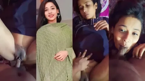 Hot GF Gives Sloppy Blowjob and Gets Her Tight Pussy Fucked Hard Video MMS