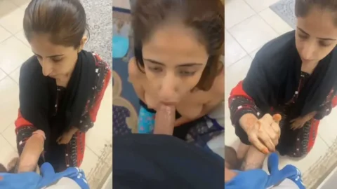 Homemade Sex Tape of Desi Married Aunty Sloppy Blowjob Video MMS