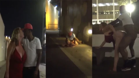 Blonde Milf Fucked in Public by Rizz after Meeting Her at the Club Girls
