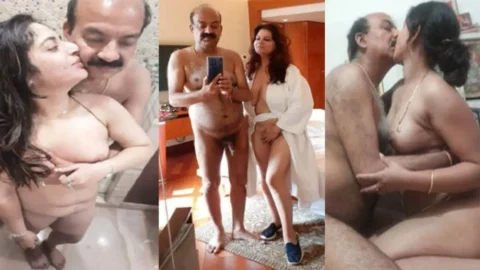 Uncle Bathing and Enjoying With Sexy Babe In Hotel
