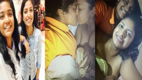 Happy Indian Lesbian Couple Topless Nude Update Video