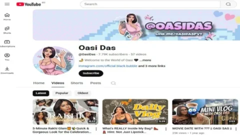 Youtuber Model Oasi Das Pussy Blowjob Fucking