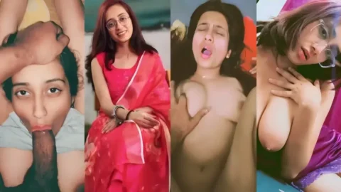 Desi Girlfriend Gags on Big Cock then Gets Tight Pussy Fucked Hard Video MMS