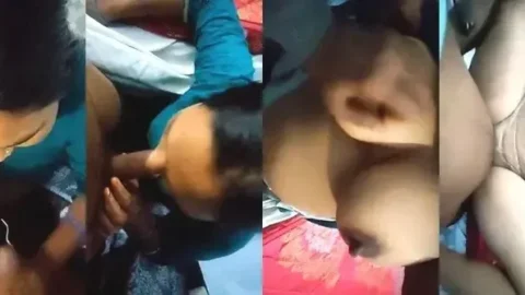 Horny Desi Bhabhi Gives Sloppy Blowjob and Gets Wet Pussy Fucked Hard Video MMS