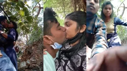 Outdoor Multiple Fun Smooching And boobs Sucking Desi Porn MMS