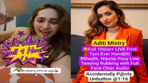 ADITI MISTRY Full 1 HOUR LIVE First Time Ever Handjob Blowjob, Nipslip Pussy Line Teasing Rubbing HD Porn